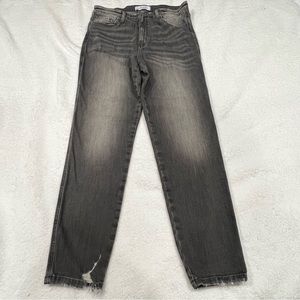 Flying Monkey Gray Distressed Jeans Women Size 31